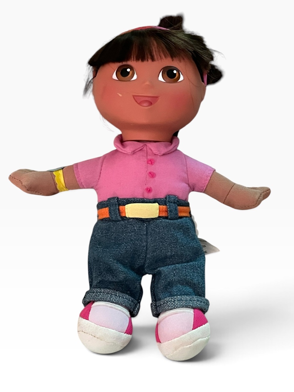 Vintage 2004 Fisher Price Dora Explorer 9” Vinyl Head Plush Doll Y2K